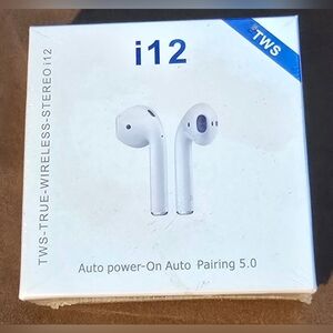 TWS Wireless Earbuds - Sleek White